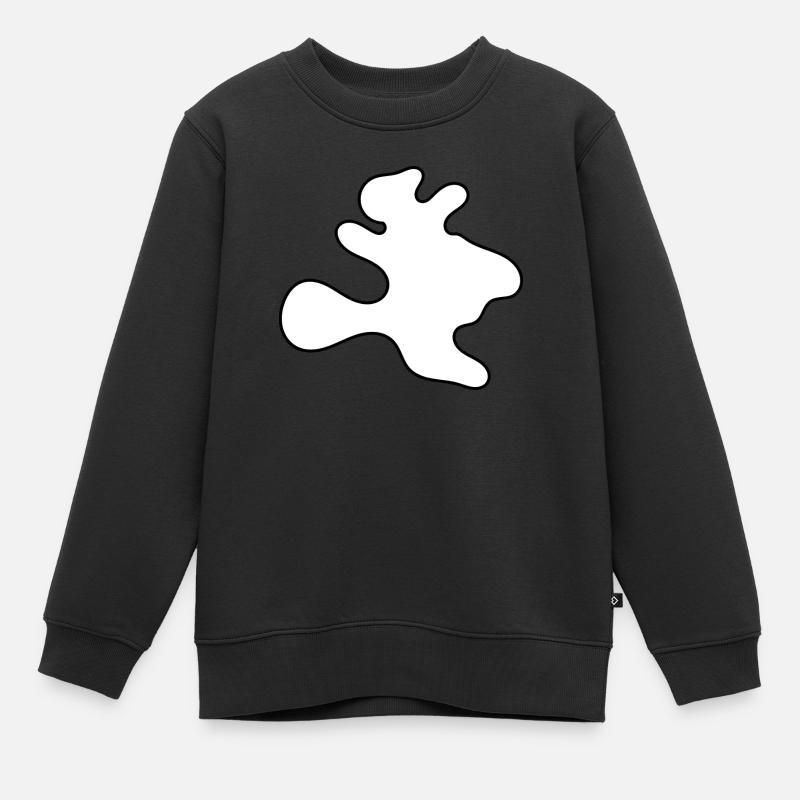 Fleck - Kinder Premium Organic Sweatshirt - Schwarz