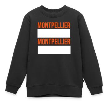 Montpellier I Montpellier I T-Shirt - Kinder Premium Organic Sweatshirt - Schwarz - Vorne - AI Model Kid Female (0cm)