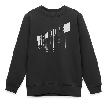 trust no one Zitat - Kinder Premium Organic Sweatshirt - Schwarz - Vorne - AI Model Kid Female (0cm)