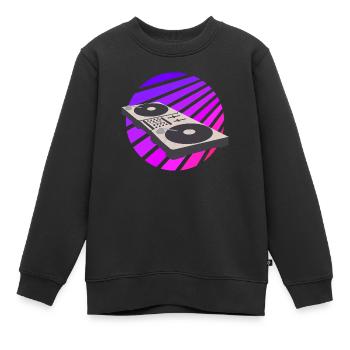 DJ Mischpult SunSet Mixer - Kinder Premium Organic Sweatshirt - Schwarz - Vorne - AI Model Kid Female (0cm)