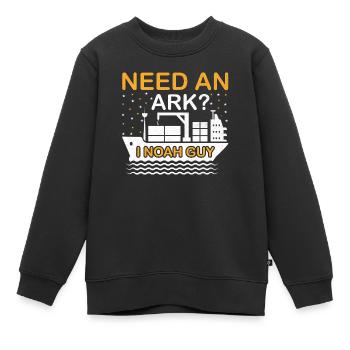 Need an Ark? I Noah Guy - Kids Premium Organic Sweatshirt - black - Front - AI Model Kid Female (0cm)