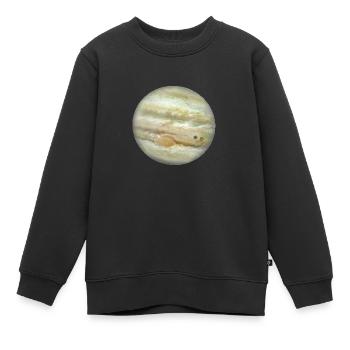 Planet Jupiter - Kinder Premium Organic Sweatshirt - Schwarz - Vorne - AI Model Kid Female (0cm)