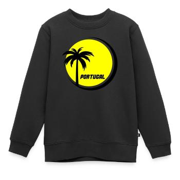 Portugal - Kinder Premium Organic Sweatshirt - Schwarz - Vorne - AI Model Kid Female (0cm)
