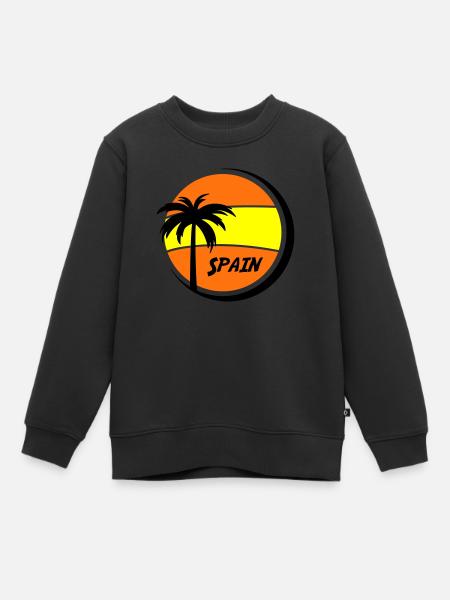 Espagne - Sweat Premium enfant bio - noir