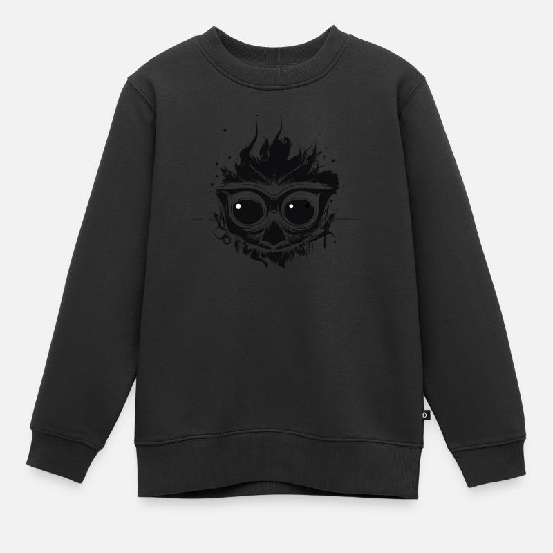 Eyes - Kinder Premium Organic Sweatshirt - Schwarz