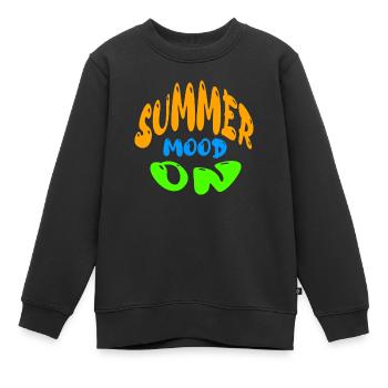 Humeur d’été sur - Sweat Premium enfant bio - noir - Devant - AI Model Kid Female (0cm)