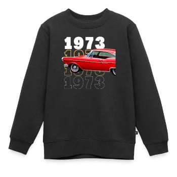 Baujahr 1973 Auto - Kinder Premium Organic Sweatshirt - Schwarz - Vorne - AI Model Kid Female (0cm)