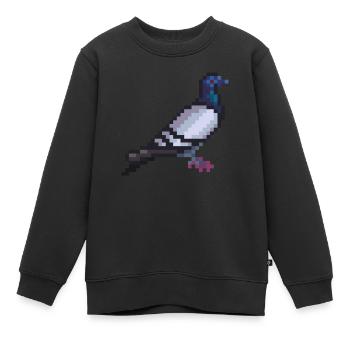 Vogel - Kinder Premium Organic Sweatshirt - Schwarz - Vorne - AI Model Kid Female (0cm)