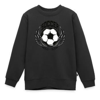 Ballsport - Kinder Premium Organic Sweatshirt - Schwarz - Vorne - AI Model Kid Female (0cm)