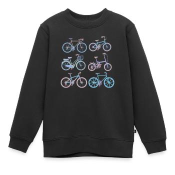 Fahrrad - Kinder Premium Organic Sweatshirt - Schwarz - Vorne - AI Model Kid Female (0cm)
