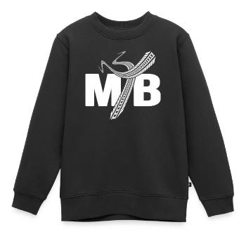 VTT VTT pneu piste piste vélo dirtbike - Sweat Premium enfant bio - noir - Devant - AI Model Kid Female (0cm)
