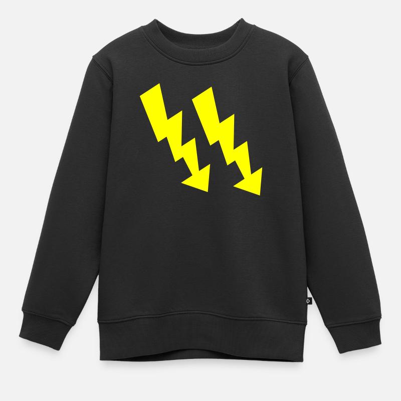 Clignote - Sweat Premium enfant bio - noir