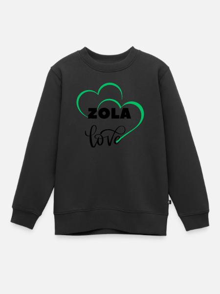 ZOLA LOVE - Sweat Premium enfant bio - noir