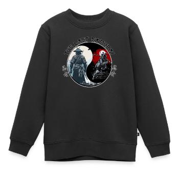 ying yang samurai - Kinder Premium Organic Sweatshirt - Schwarz - Vorne - AI Model Kid Female (0cm)