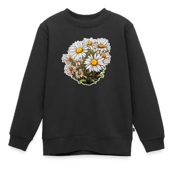 Pâquerette - Sweat Premium enfant bio - noir - Devant - AI Model Kid Female (0cm)