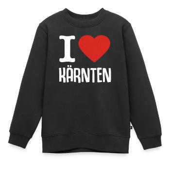 J’aime Carinthie Autriche Autriche - Sweat Premium enfant bio - noir - Devant - AI Model Kid Female (0cm)