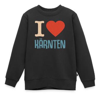 J’aime Carinthie Autriche Autriche - Sweat Premium enfant bio - noir - Devant - AI Model Kid Female (0cm)