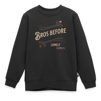 Fraternité Bros Amitié Loyal Solidaire - Sweat Premium enfant bio - noir - Devant - AI Model Kid Female (0cm)