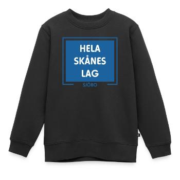 Toute l’équipe de Skåne Lund Malmö - Sweat Premium enfant bio - noir - Devant - AI Model Kid Female (0cm)