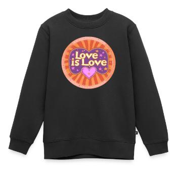 Liebe ist Liebe 1 - Kinder Premium Organic Sweatshirt - Schwarz - Vorne - AI Model Kid Female (0cm)