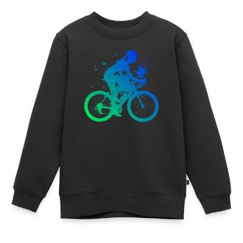 Vélo Cyclisme Vélo VTT Vélo de montagne - Sweat Premium enfant bio - noir - Devant - AI Model Kid Female (0cm)
