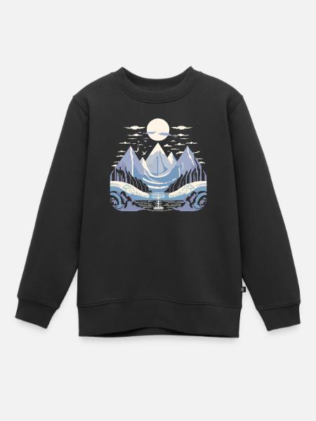 valhalla 5 - Sweat Premium enfant bio - noir