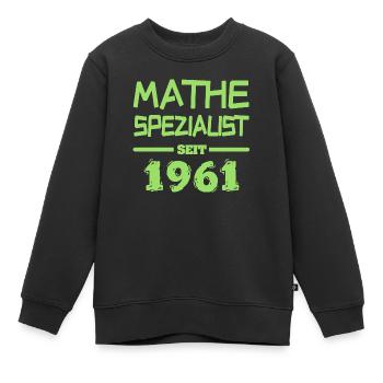 Mathespezialist 1961 - Kinder Premium Organic Sweatshirt - Schwarz - Vorne - AI Model Kid Female (0cm)