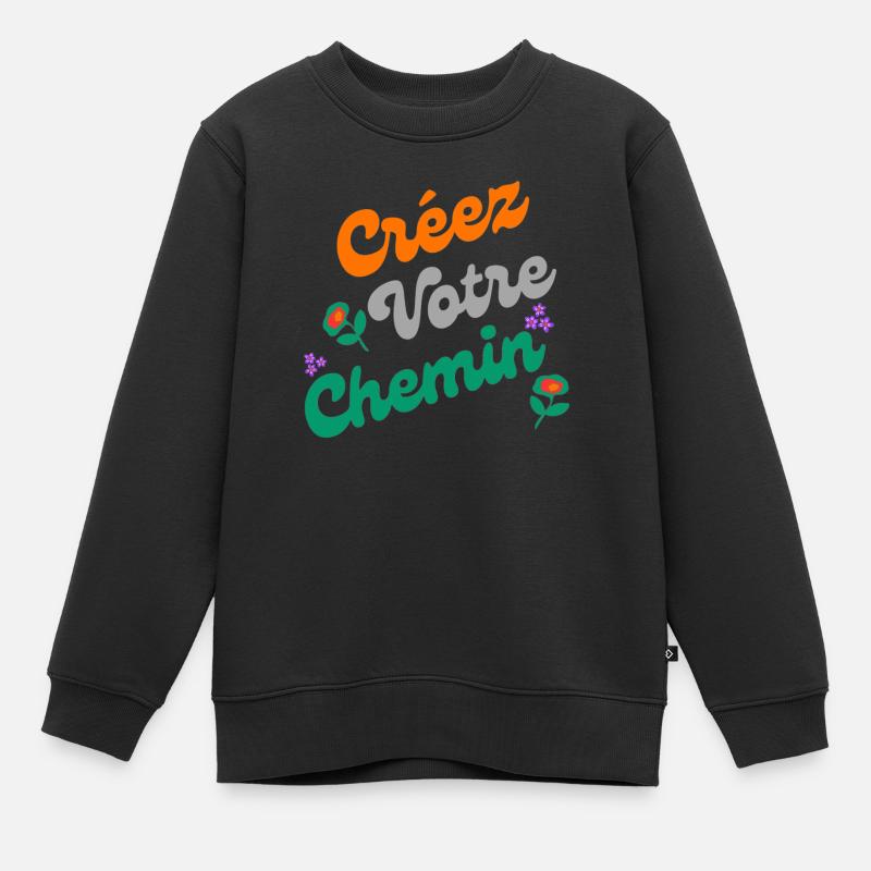 Le chemin de la créativité - Sweat Premium enfant bio - noir