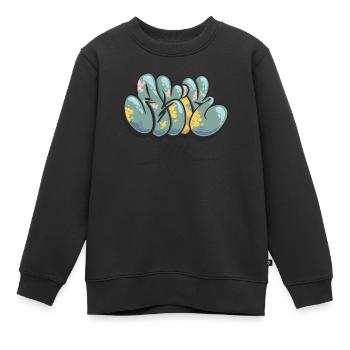 Ensemble train - Sweat Premium enfant bio - noir - Devant - AI Model Kid Female (0cm)