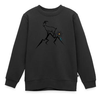Berg, Alpen - Kinder Premium Organic Sweatshirt - Schwarz - Vorne - AI Model Kid Female (0cm)