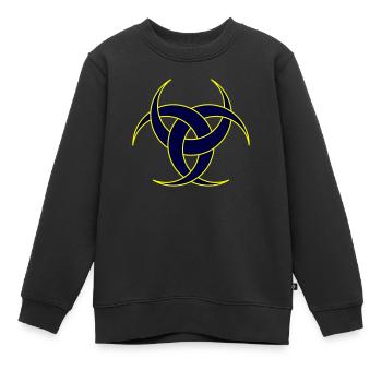 Emblème de Diane II - Sweat Premium enfant bio - noir - Devant - AI Model Kid Female (0cm)