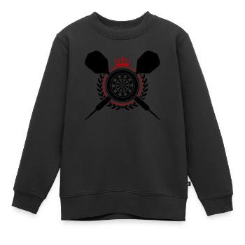 Fléchettes Fléchettes - Sweat Premium enfant bio - noir - Devant - AI Model Kid Female (0cm)