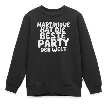 Martinique als Urlaubsland - Kinder Premium Organic Sweatshirt - Schwarz - Vorne - AI Model Kid Female (0cm)