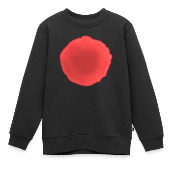 Dot Red - Kids Premium Organic Sweatshirt - black - Front - AI Model Kid Female (0cm)