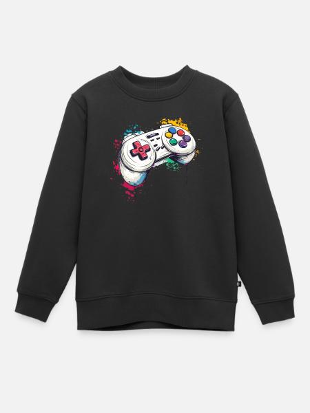 Manettes de jeux vidéo pour les joueurs - Sweat Premium enfant bio - noir