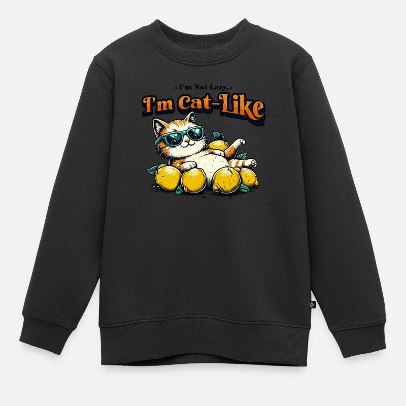 Je suis comme un chat - Sweat Premium enfant bio - noir