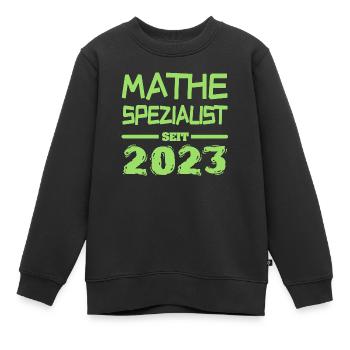 Mathe 2023 - Kinder Premium Organic Sweatshirt - Schwarz - Vorne - AI Model Kid Female (0cm)