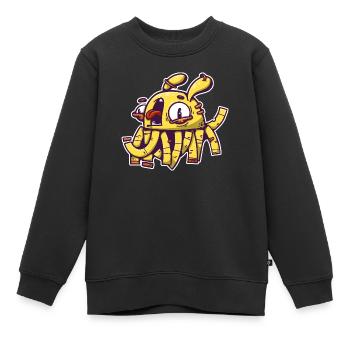 gelbe Ernte - Kinder Premium Organic Sweatshirt - Schwarz - Vorne - AI Model Kid Female (0cm)