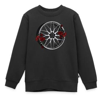 Felge - Kinder Premium Organic Sweatshirt - Schwarz - Vorne - AI Model Kid Female (0cm)