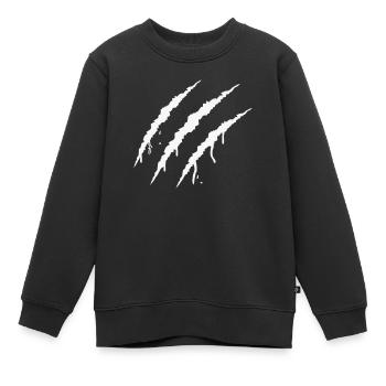 kralle - Kinder Premium Organic Sweatshirt - Schwarz - Vorne - AI Model Kid Female (0cm)
