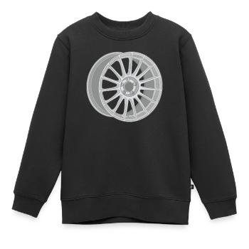 Felge - Kinder Premium Organic Sweatshirt - Schwarz - Vorne - AI Model Kid Female (0cm)