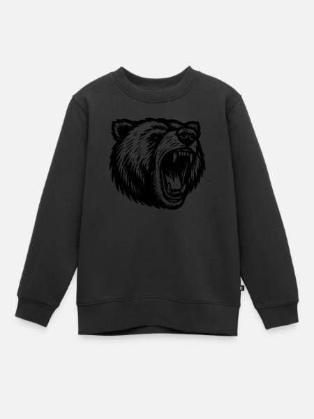 Grizzly - Kids Premium Organic Sweatshirt - black