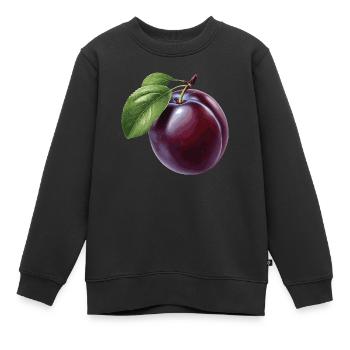 Prune - Sweat Premium enfant bio - noir - Devant - AI Model Kid Female (0cm)