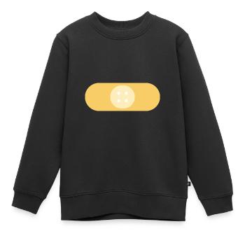 Pflaster Süß Pastellfarben - Kinder Premium Organic Sweatshirt - Schwarz - Vorne - AI Model Kid Female (0cm)