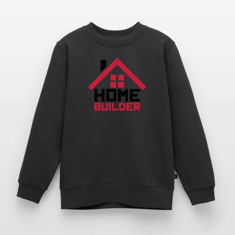 maison constructeur maison construction bâtiment bâtiment logo de Sweat Premium enfant bio