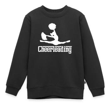 Cheerleading Cheerleader Pompom Puschel Sprung - Kinder Premium Organic Sweatshirt - Schwarz - Vorne - AI Model Kid Female (0cm)