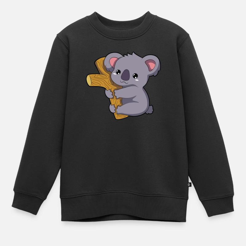 Koala - Kids Premium Organic Sweatshirt - black