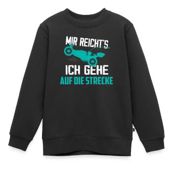 Mir reicht's ich gehe auf die Strecke RC Car Mode - Kinder Premium Organic Sweatshirt - Schwarz - Vorne - AI Model Kid Female (0cm)