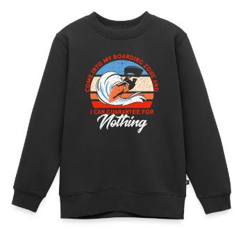 Kiteboarder Kitesurfer Kiten Kiteboard Geschenk - Kinder Premium Organic Sweatshirt - Schwarz - Vorne - AI Model Kid Female (0cm)