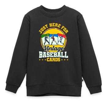 Sammler von Baseball Karten Sammler Geschenk - Kinder Premium Organic Sweatshirt - Schwarz - Vorne - AI Model Kid Female (0cm)